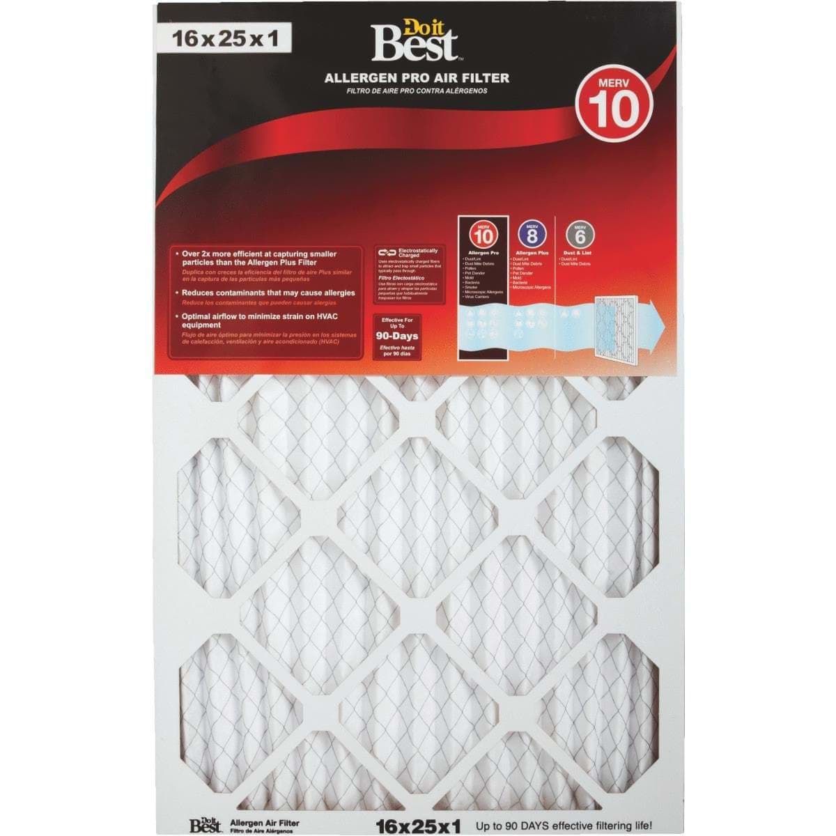 Picture of Do it Best Allergen Pro Air Conditioner & Furnace Filter - 16"x25"x1"