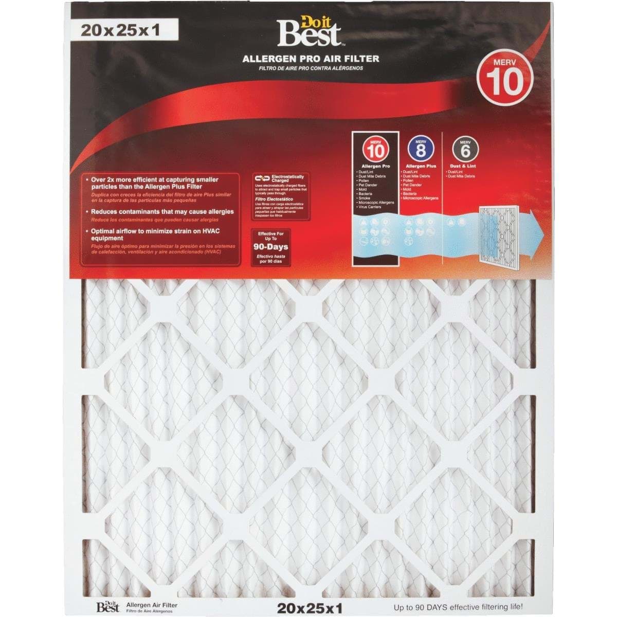 Picture of Do it Best Allergen Pro Air Conditioner & Furnace Filter - 20"x25"x1"