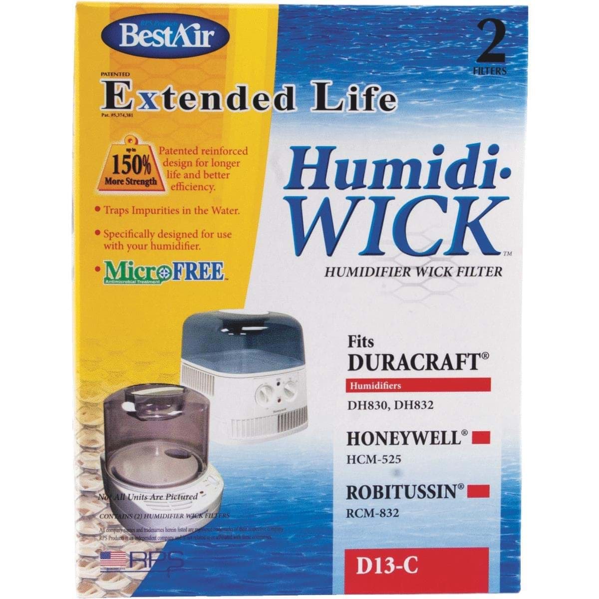 Picture of BestAir Extended Life Humidi-Wick Humidifier Wick Filter