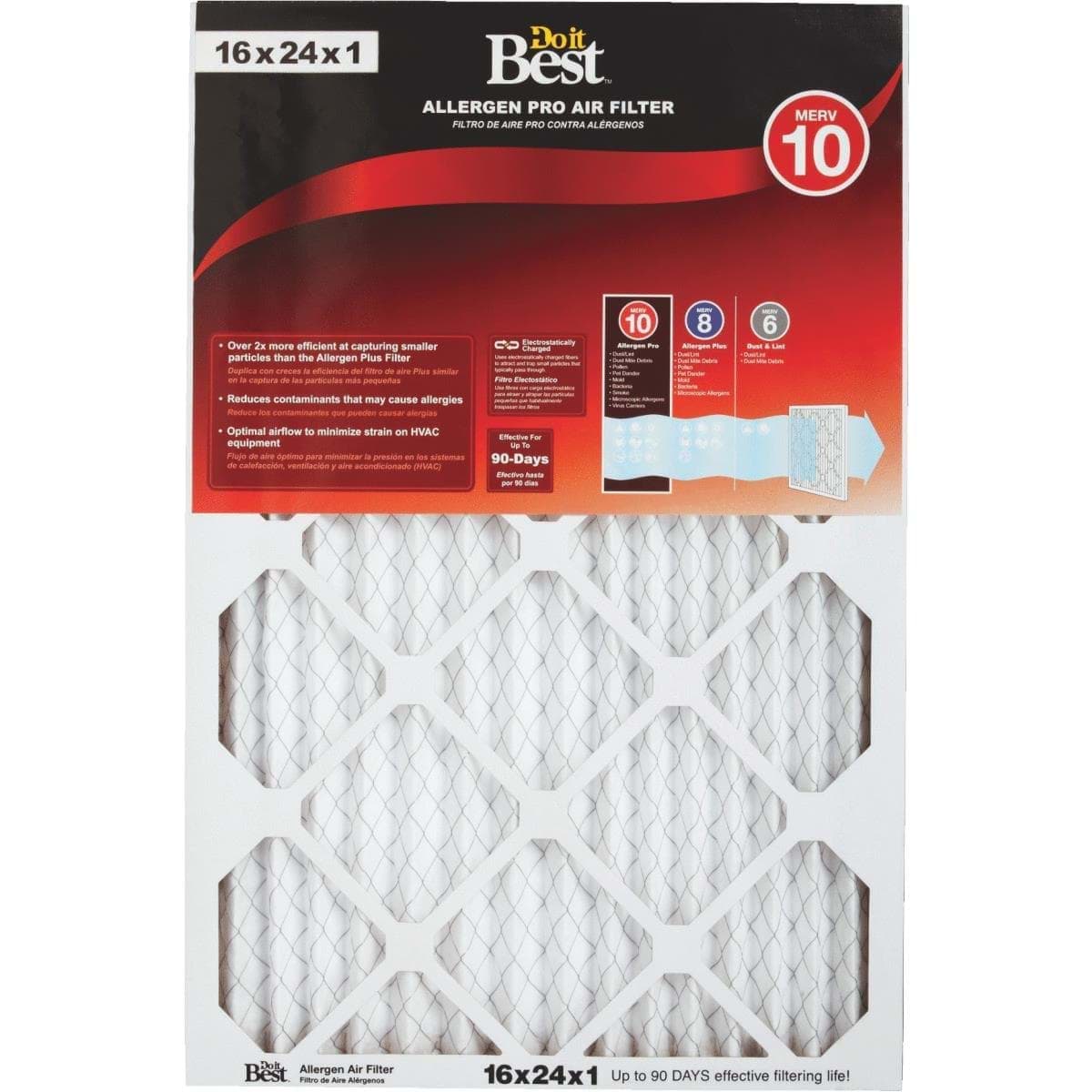 Picture of Do it Best Allergen Pro Air Conditioner & Furnace Filter - 16"x24"x1"