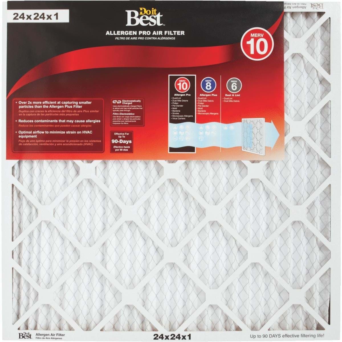 Picture of Do it Best Allergen Pro Air Conditioner & Furnace Filter - 24"x24"x1"