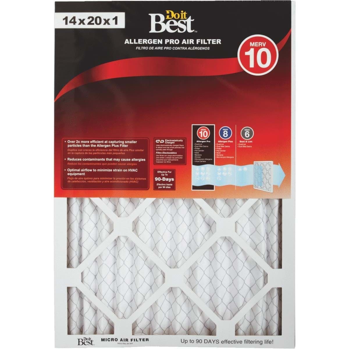 Picture of Do it Best Allergen Pro Air Conditioner & Furnace Filter - 14"x20"x1"