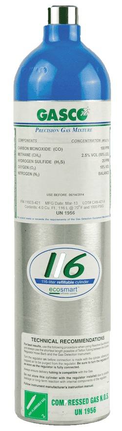 Picture of Gas Detector Gas 1 Gas Clip Technologies - CO Cylinder
