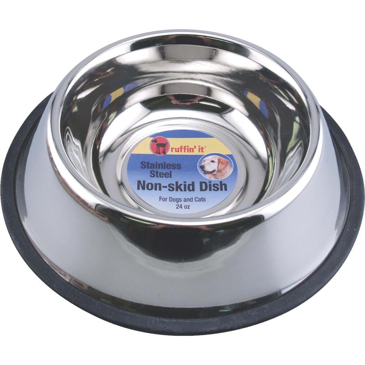 Picture of Westminster Pet Ruffin' it Non-Skid Stainless Steel Pet Bowl - 24 oz