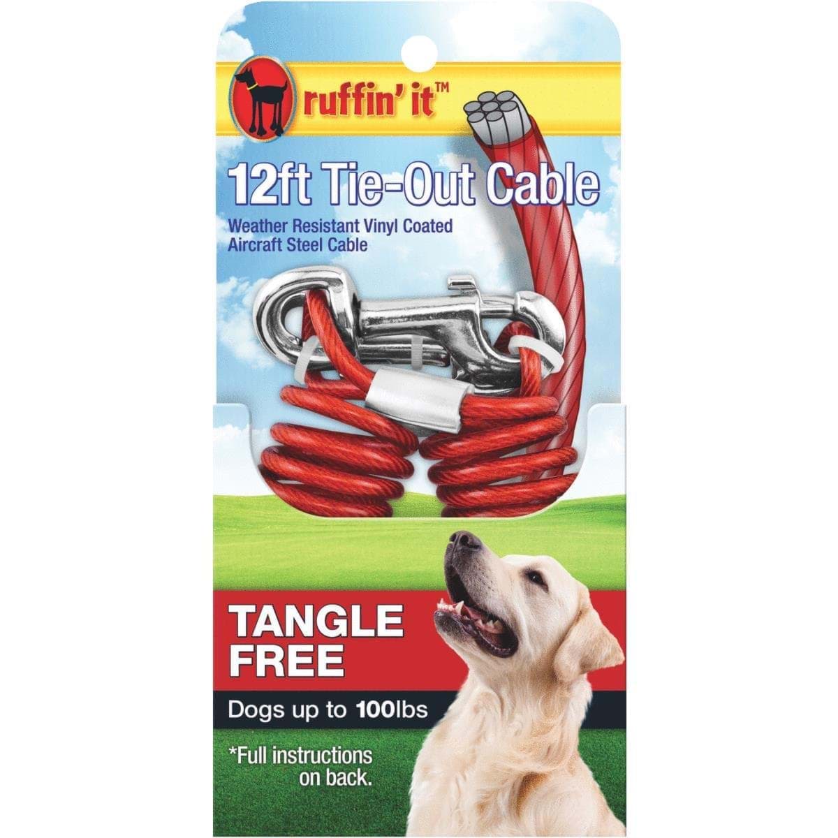 Picture of Westminster Pet Ruffin' it Tangle Free Dog Tie-Out Cable