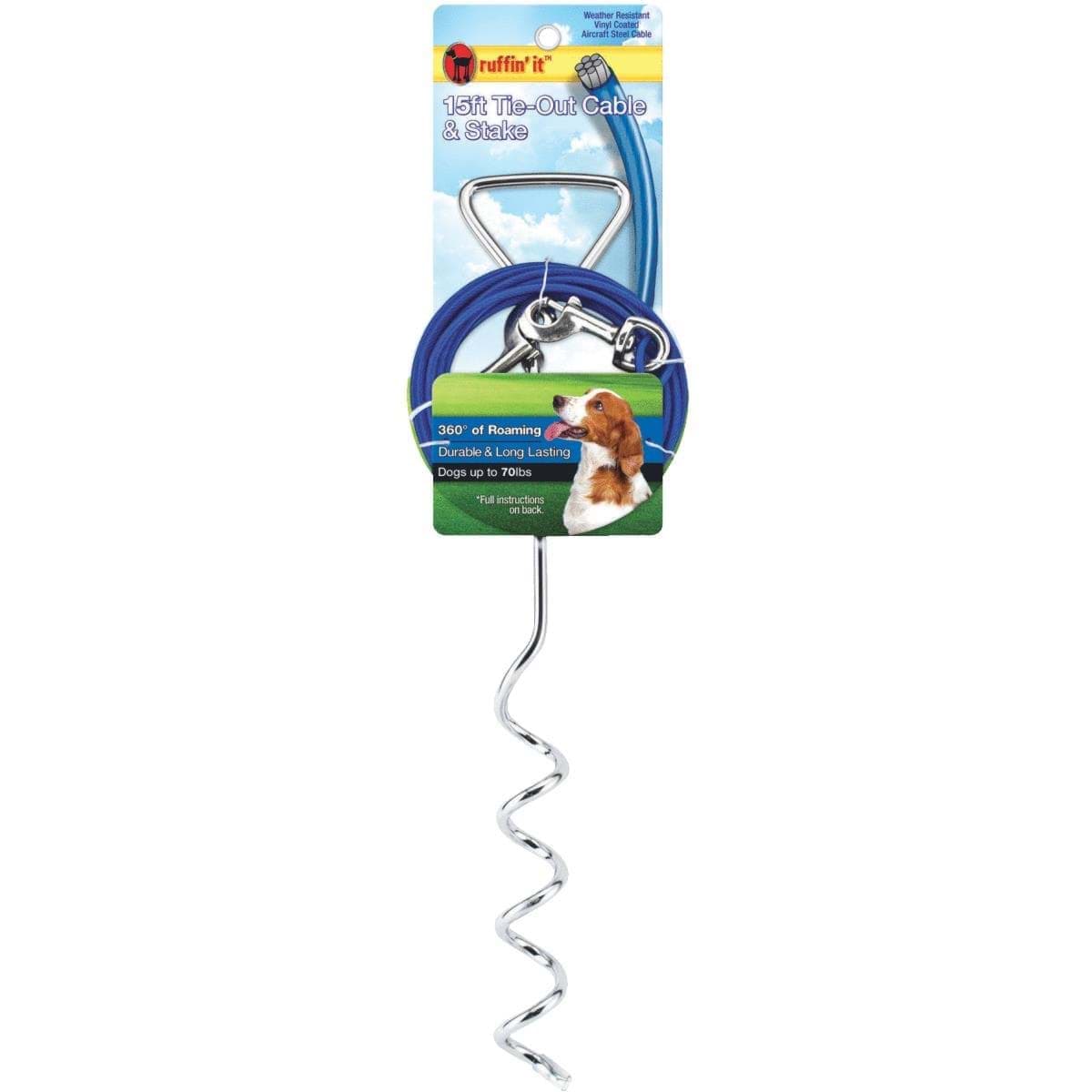 Picture of Westminster Pet Ruffin' it Stake & Cable Dog Tie-Out