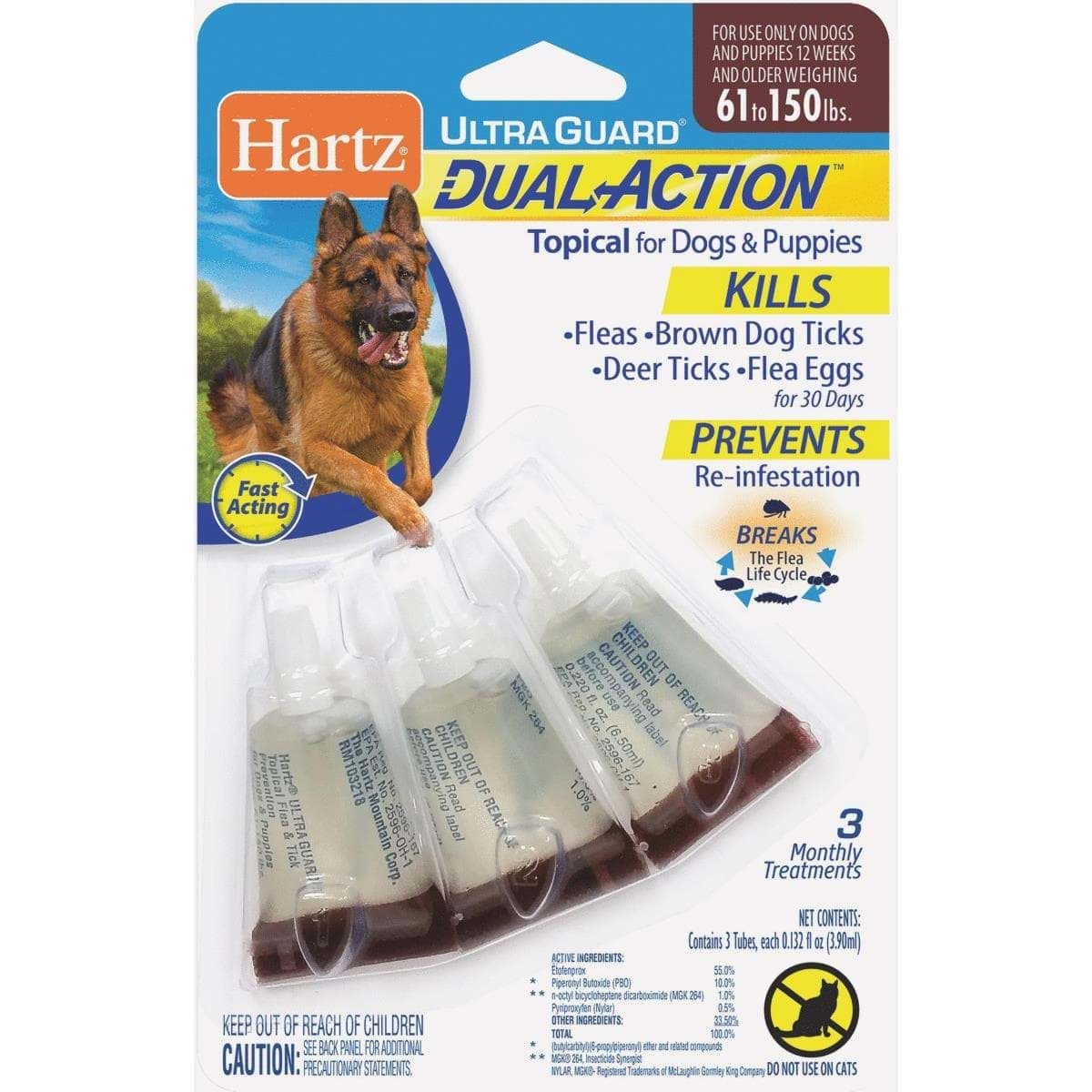 Picture of Hartz UltraGuard Dual Action Flea & Tick Treatment For Dogs & Puppies