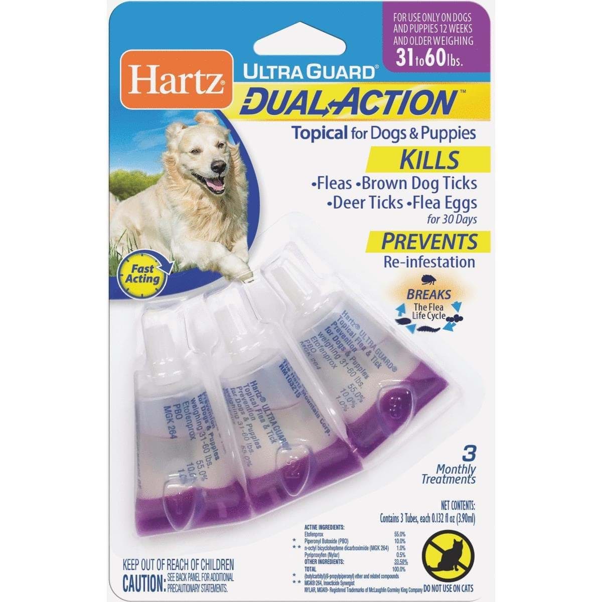 Picture of Hartz UltraGuard Dual Action Flea & Tick Treatment For Dogs & Puppies
