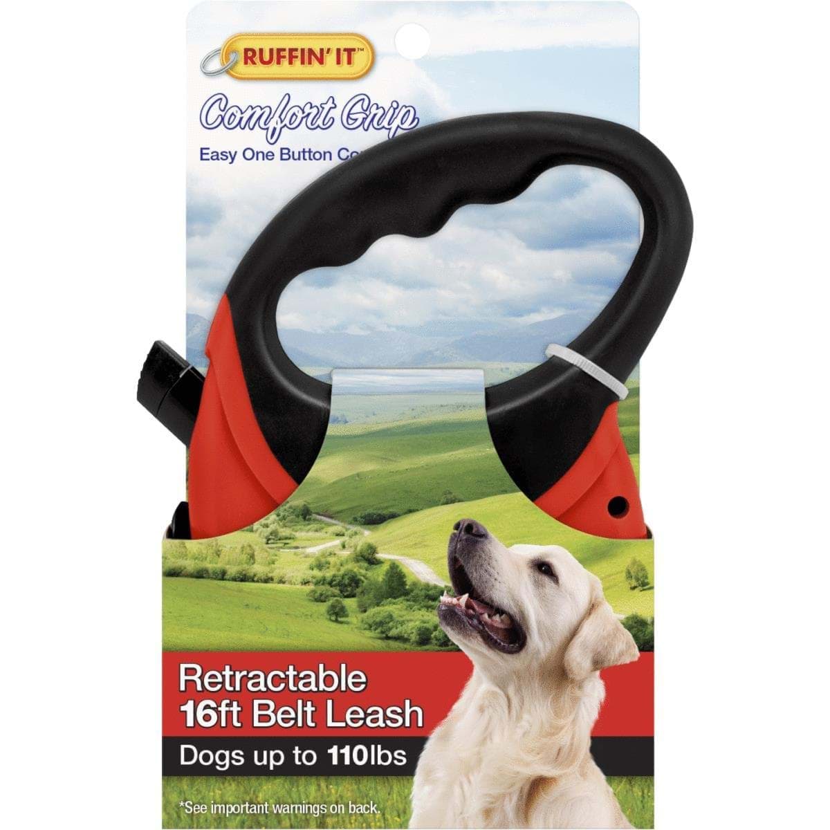 Picture of Westminster Pet Ruffin' it Retractable Leash With Comfort Grip Handle