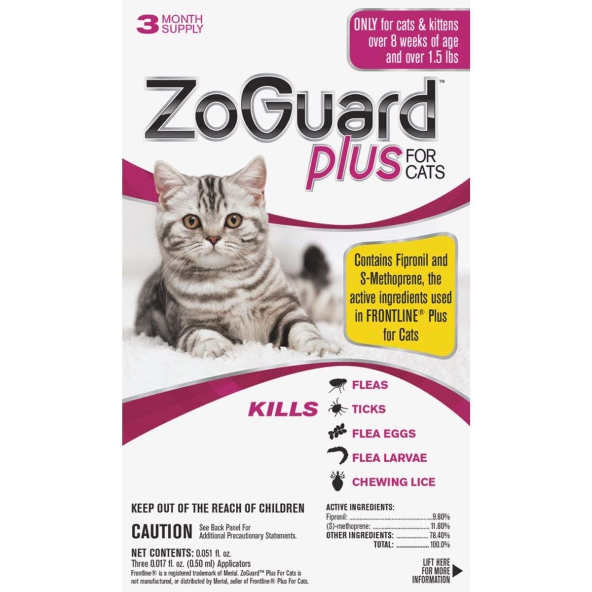 Picture of ZoGuard Plus For Cats Flea & Tick Treatment