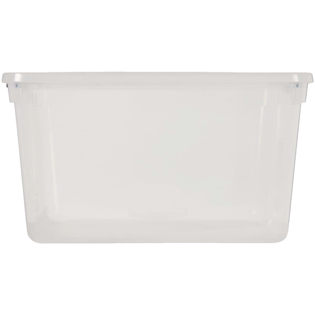 Picture of Rubbermaid Clever Store Latching Lid Storage Tote - 71qt