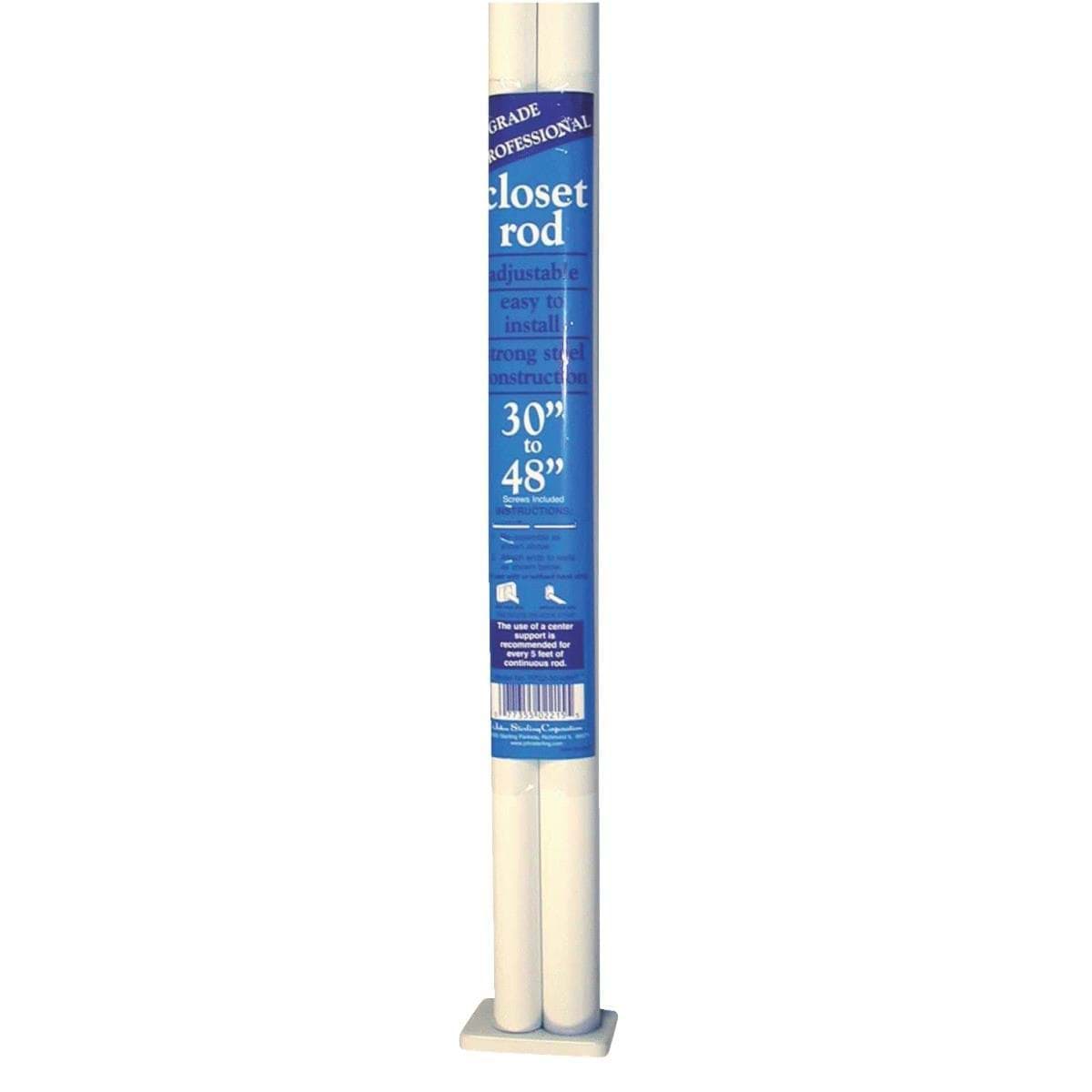 Picture of John Sterling Closet-Pro 1" Dia. Adjustable Closet Rod - 30" to 48"