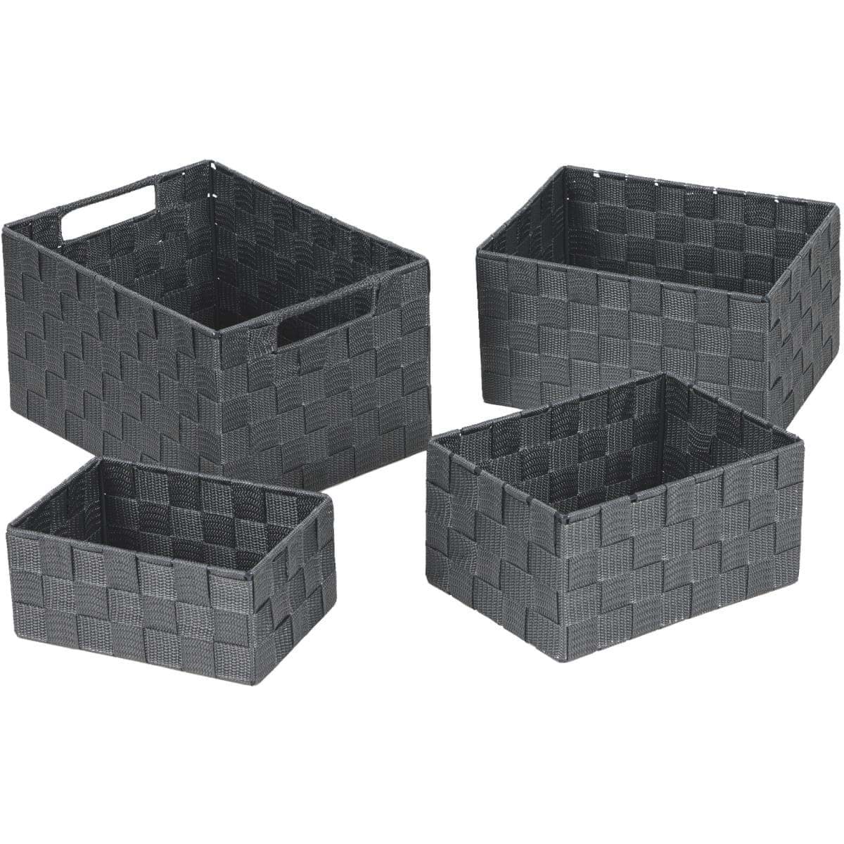 Picture of Home Impressions 4-Piece Woven Storage Basket Set