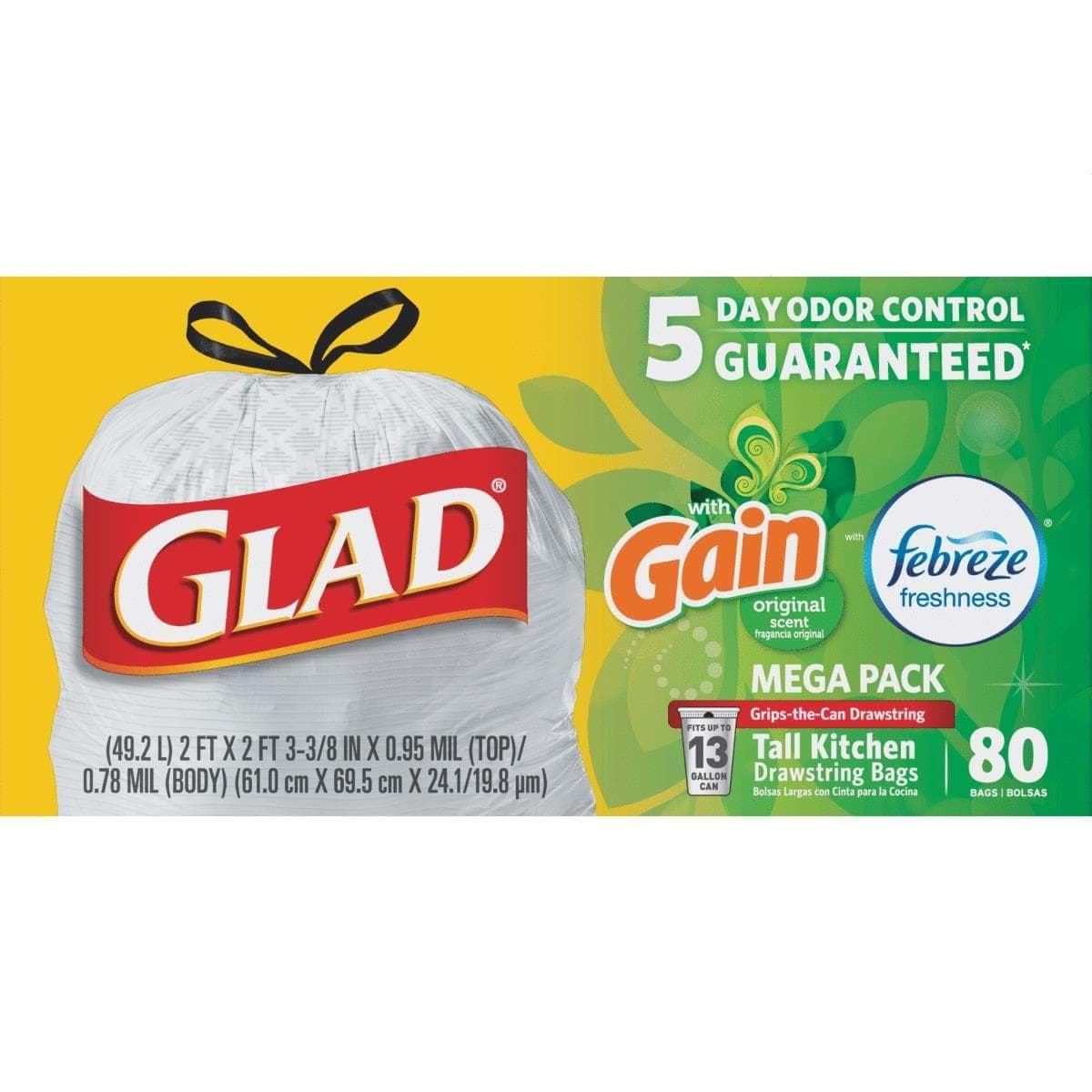 Picture of Glad Febreze Fresh Tall Kitchen Trash Bag