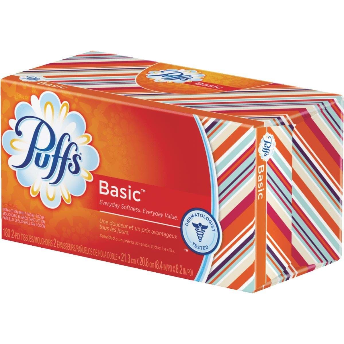 Picture of Puffs 180 Count Puffs Basic Facial Tissue