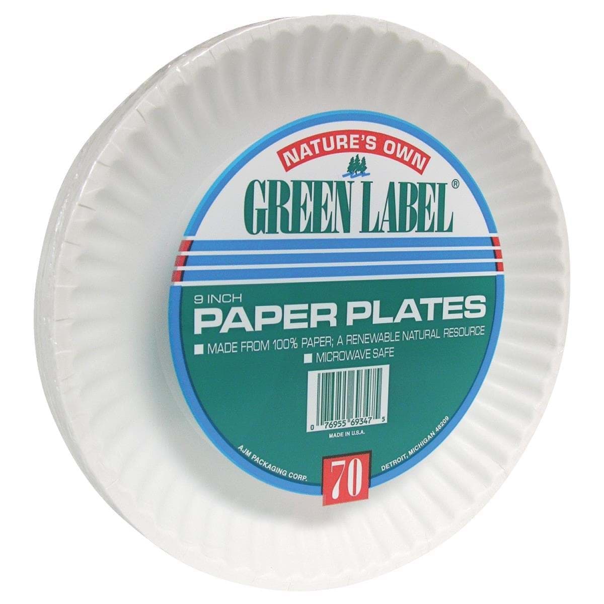 Picture of Nature's Own Green Label Paper Plates