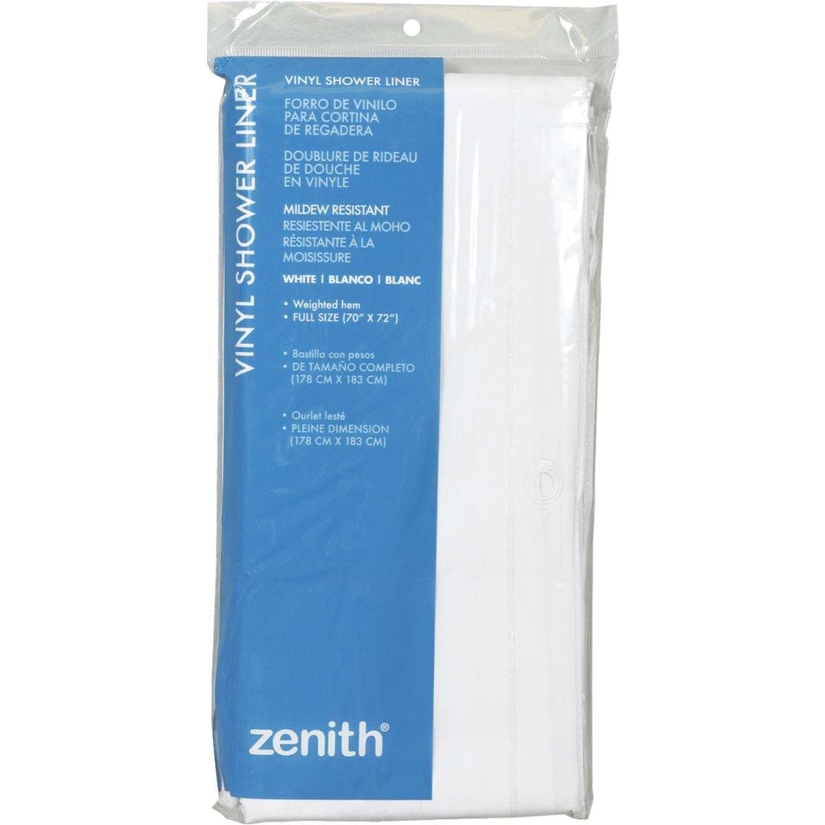 Picture of Zenith Light Gauge Vinyl Shower Curtain