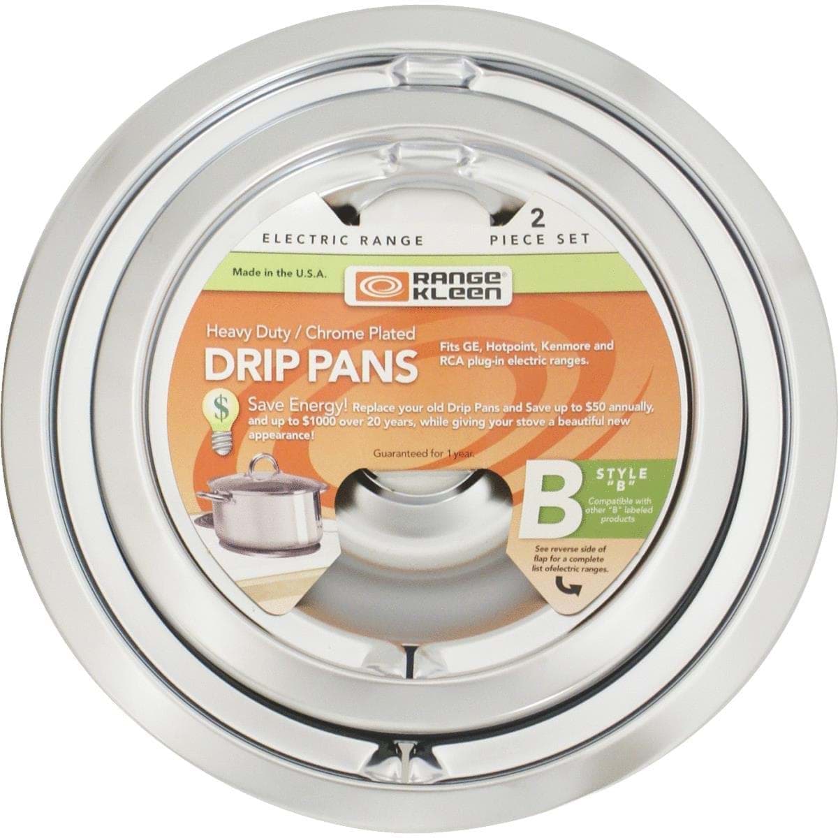Picture of Range Kleen Style B 2-Pack 6" And 8" Drip Pan