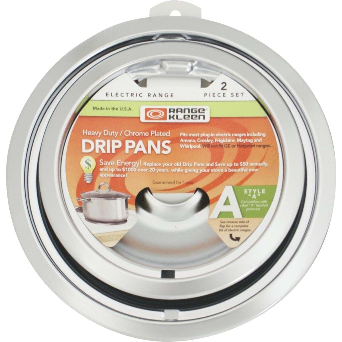 Picture of Range Kleen Style A 2-Pack 6" And 8" Drip Pan