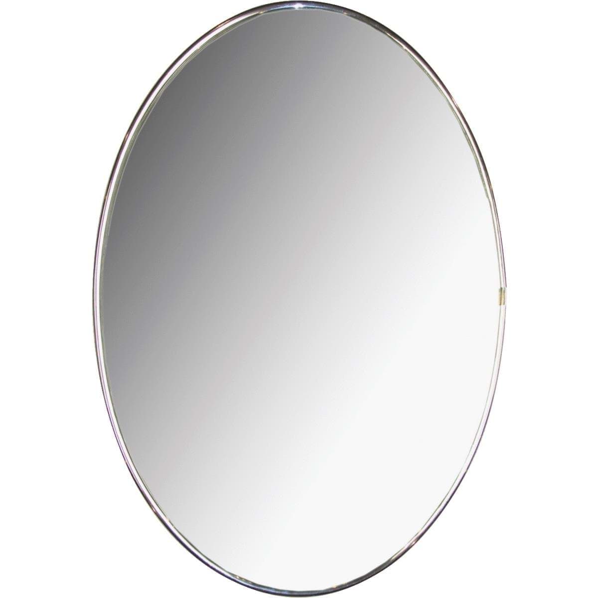 Picture of Erias Home Designs Elmvale Chrome Mylar Oval Wall Mirror