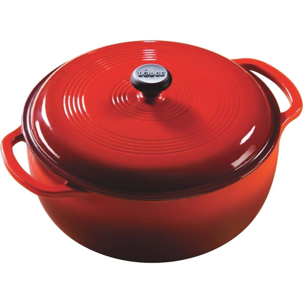 Picture of Lodge 6 Qt Porcelain Enamel Coated Cast Iron Dutch Oven