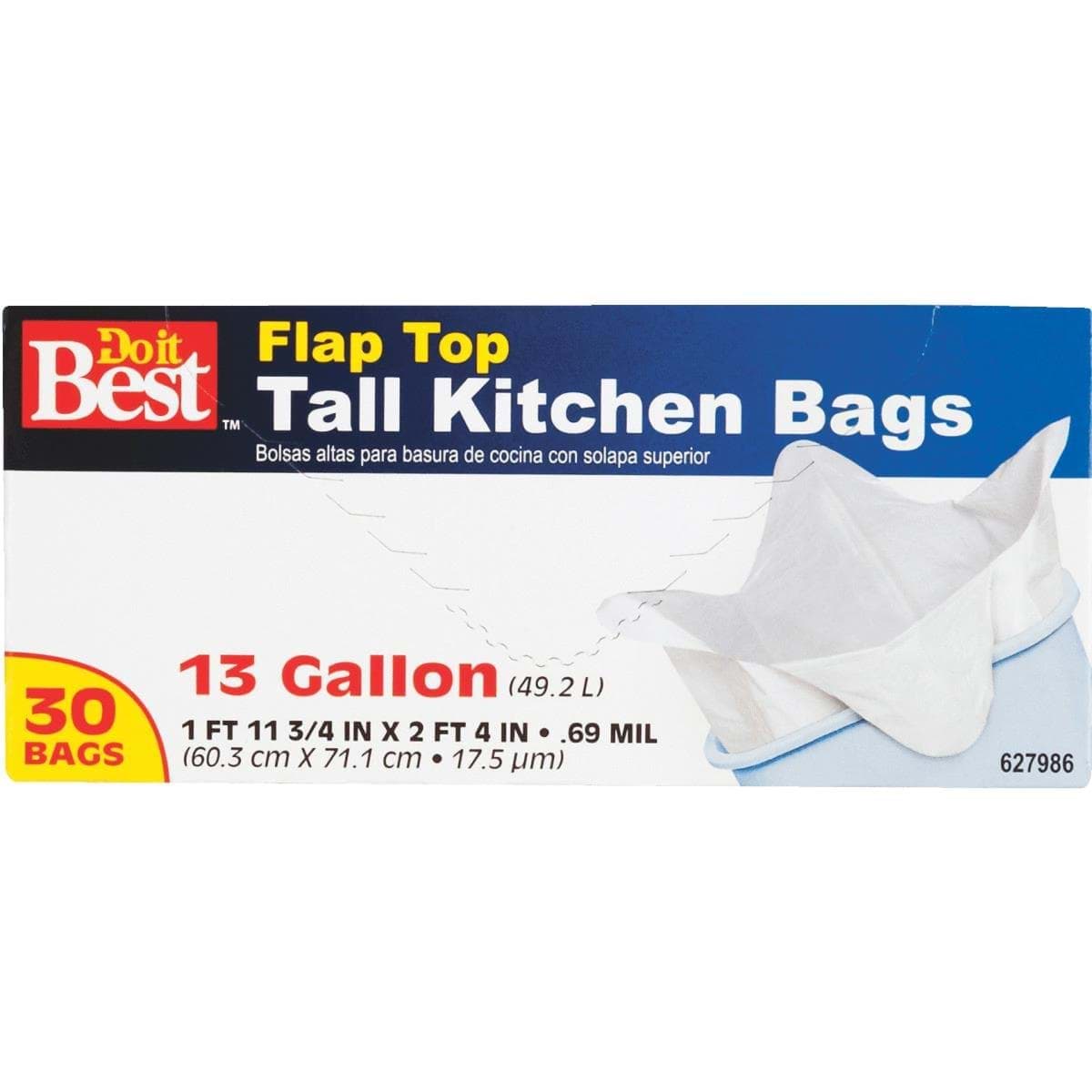 Picture of Do it Best Tall Kitchen Flap Tie Trash Bag