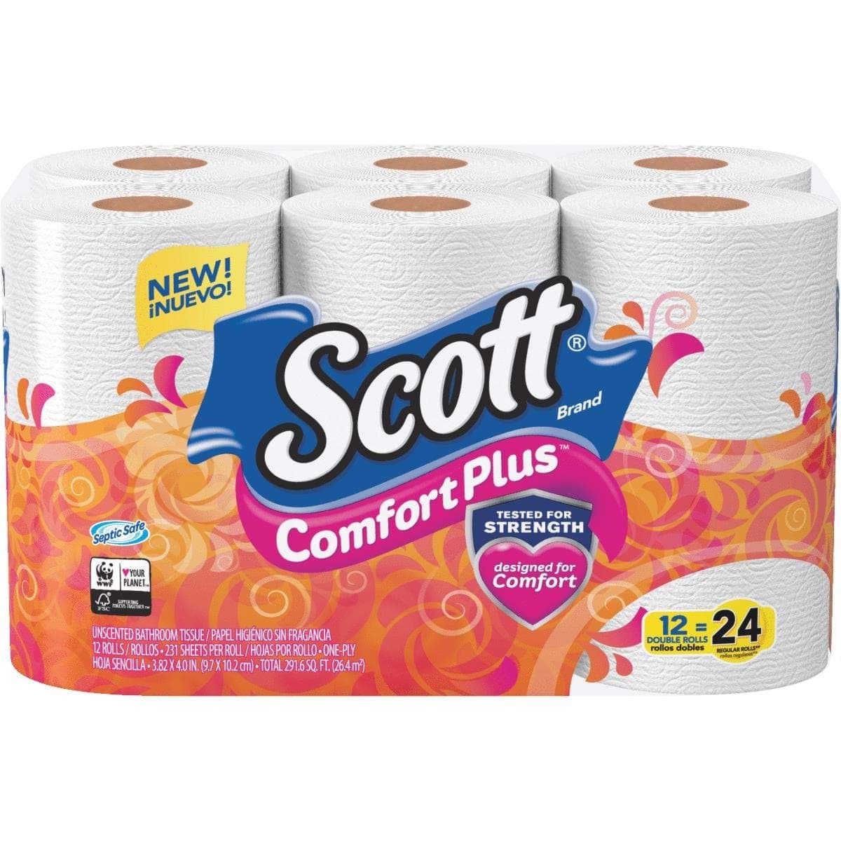 Picture of Scott Comfort Plus Extra Soft Toilet Paper
