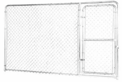 Picture of Fence Master Silver Series Kennel Panel With Door