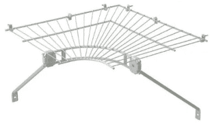 Picture of ClosetMaid Shelf & Rod Wire Closet Corner Shelf Kit