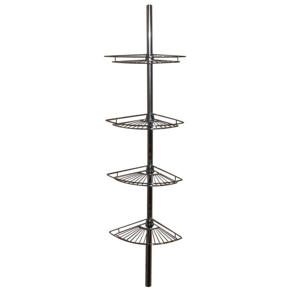 Picture of Zenith 4-Shelf Tension Pole Corner Shower Caddy