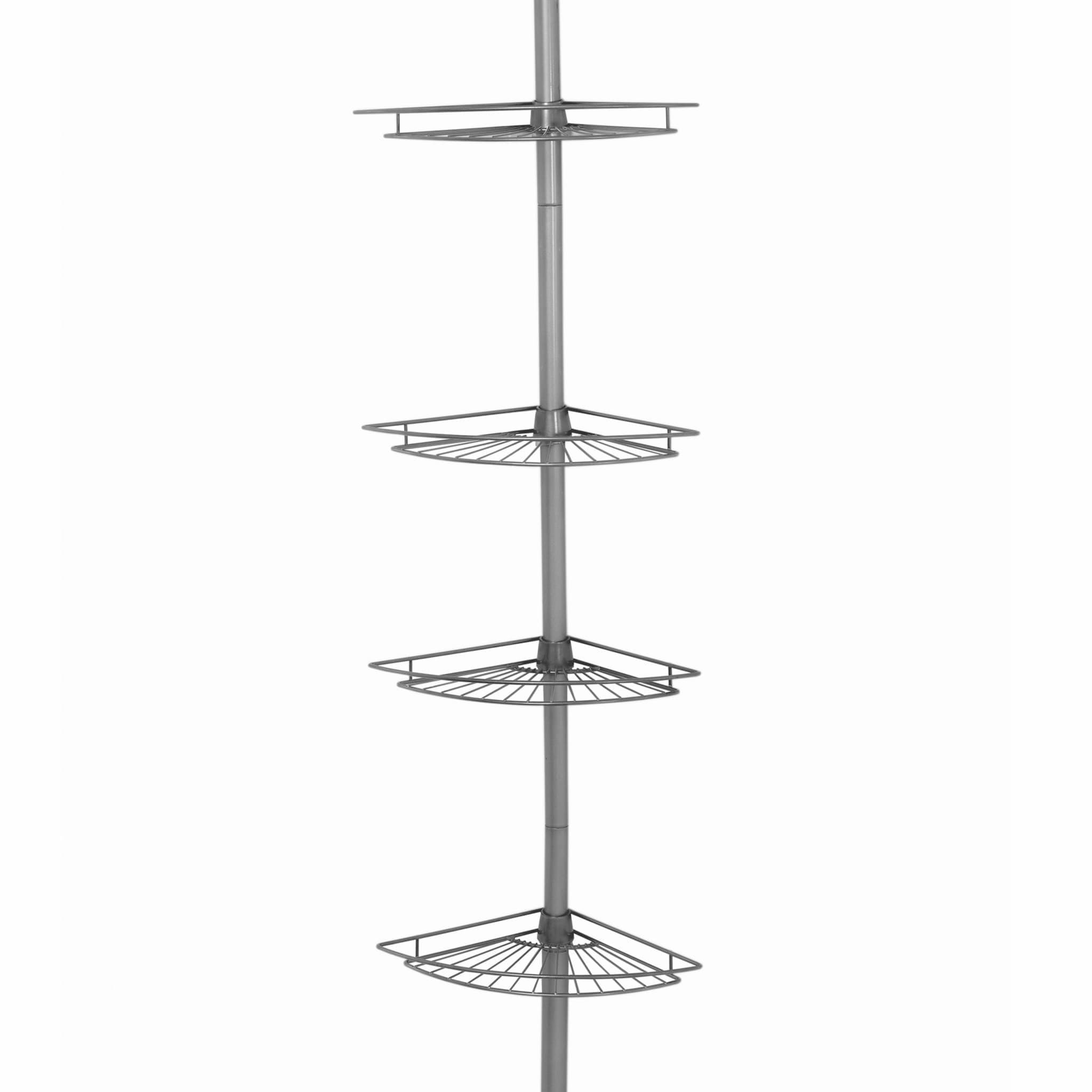 Picture of Zenith 4-Shelf Tension Pole Corner Shower Caddy