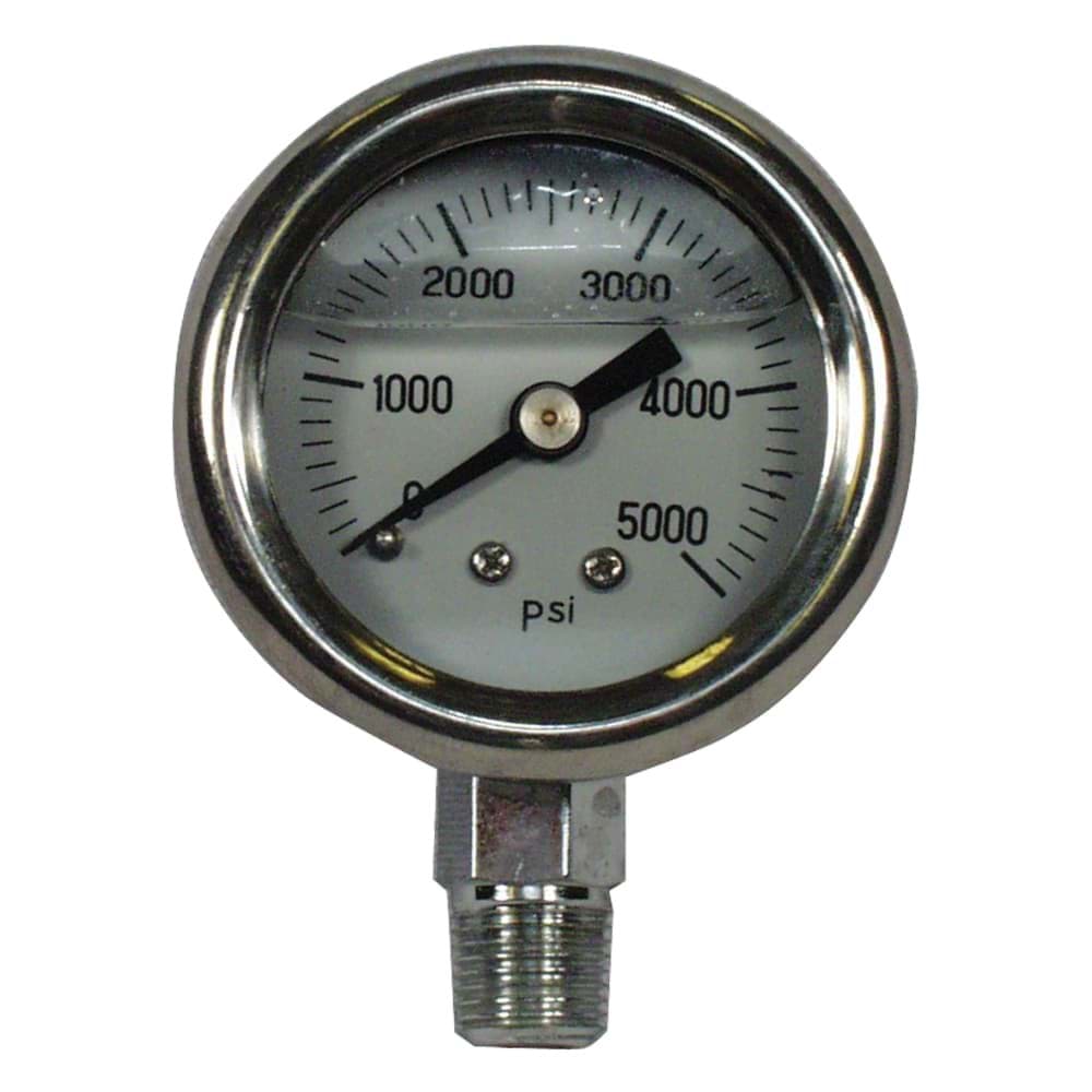 Picture of 2.5 In. 0-5000 PSI GLY.SS Pressure Gauge (1/4 In. Lower Mount)