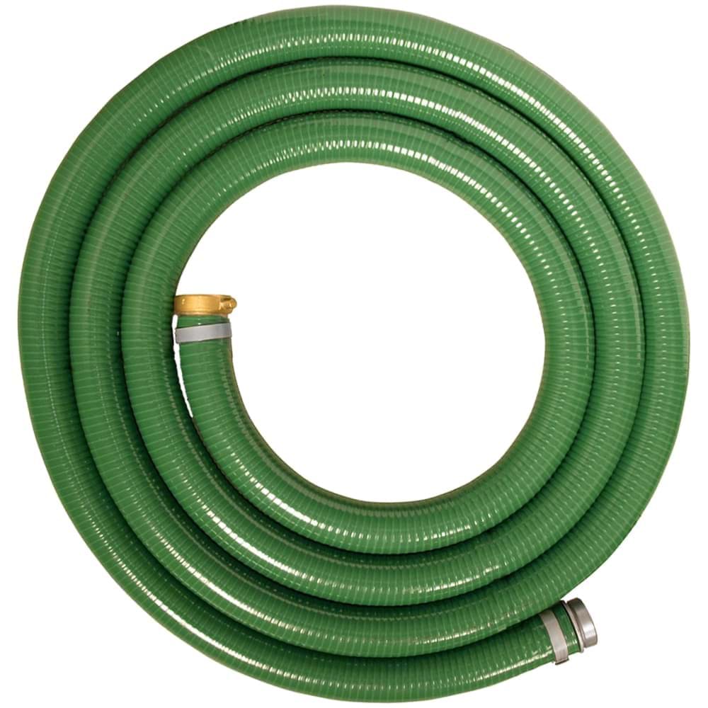 Picture of 2 In. x 15 Ft. Green PVC Suction Hose Assembly — Pin Lug