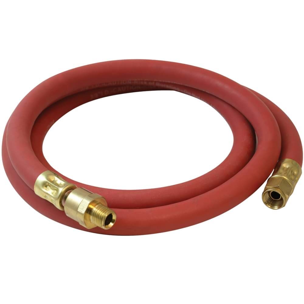 Picture of 1/4 In. x 2 Ft. 300 PSI Red Rubber Whip Hose