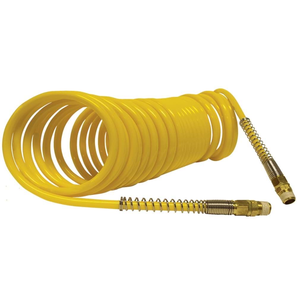 Picture of 1/4 In. x 25 Ft. Yellow Self-Storing Nylon Coiled Air Hose
