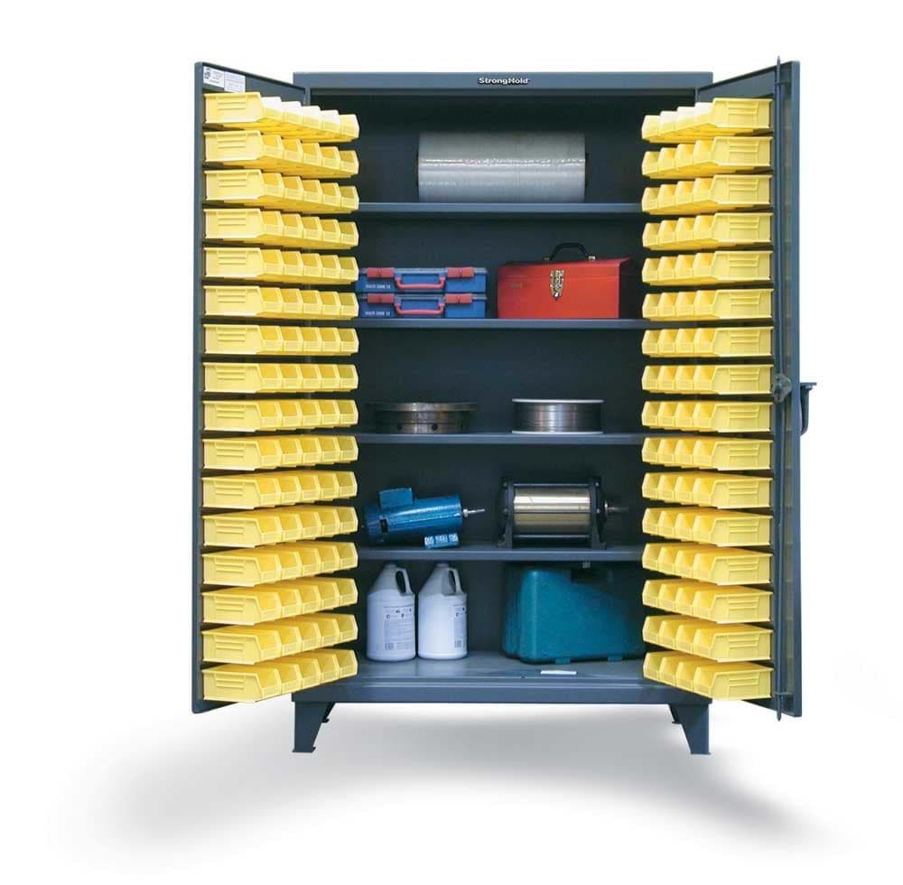 Picture of Bin Storage Cabinet with Shelves - 36"x24"x72"