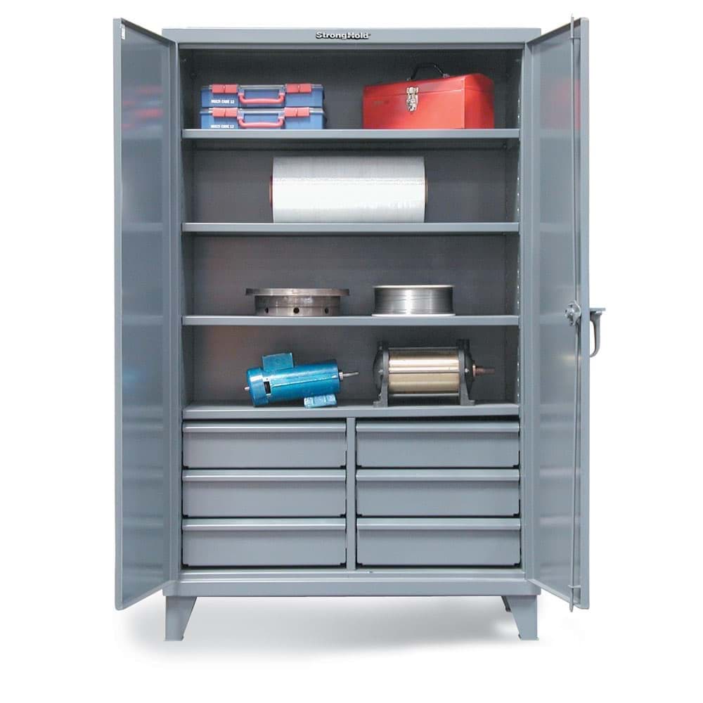 Picture of Industrial Cabinet with Lower Half-Width Drawers - 72"x24"x72"