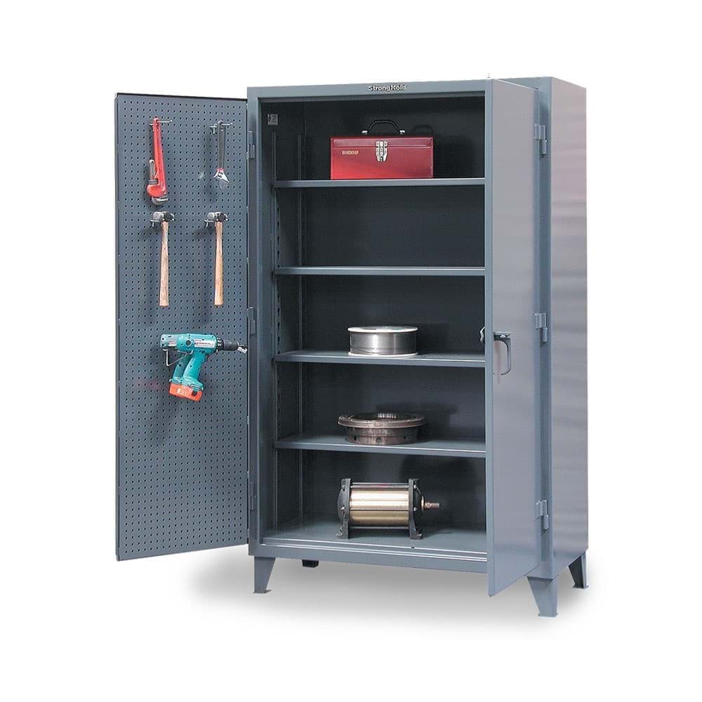 Picture of Industrial Storage Cabinet with Pegboard Doors - 48"x24"x72"