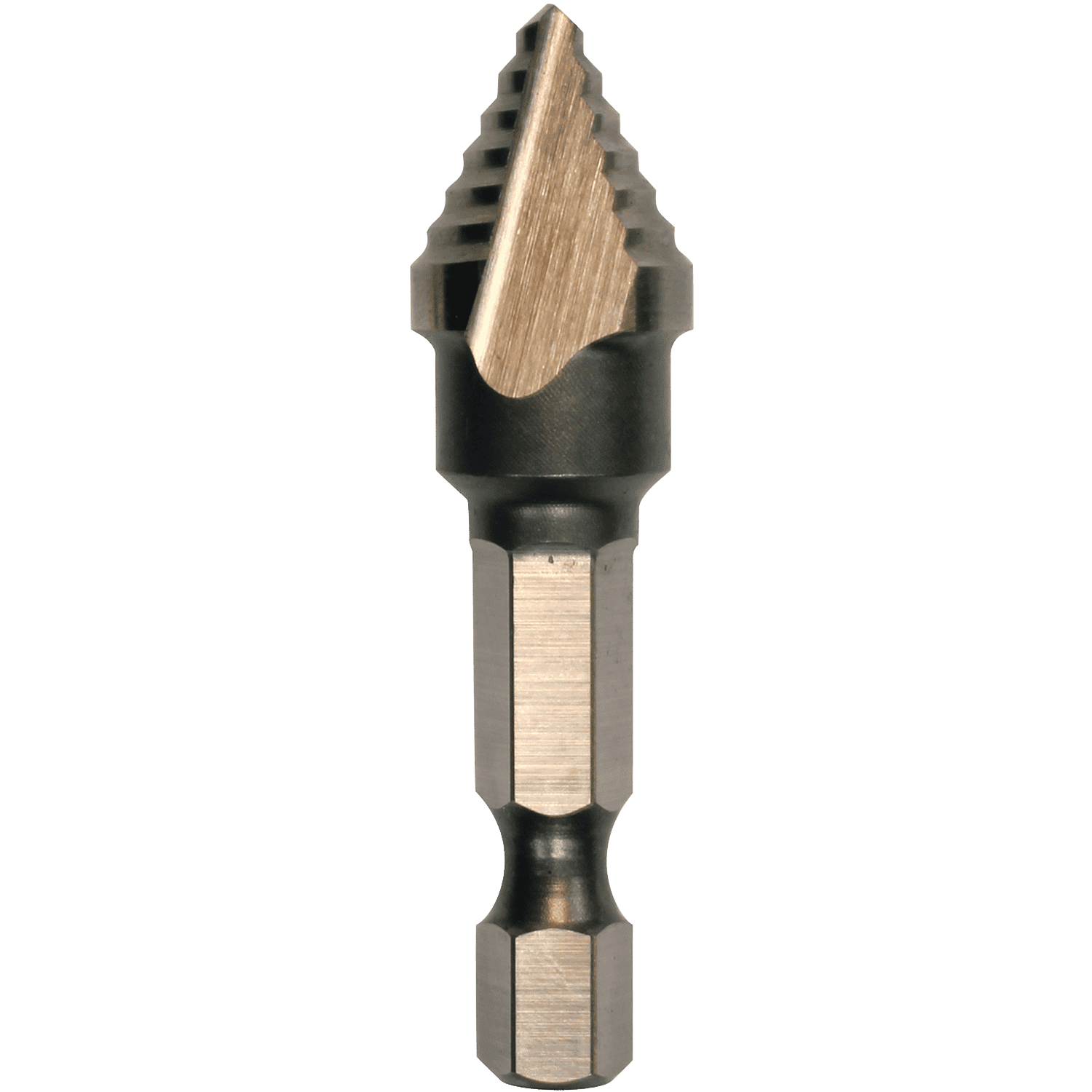 Picture of 1/4" - 1/2" H.S.S. Step Drill Bit, 1/4" Hex Shank