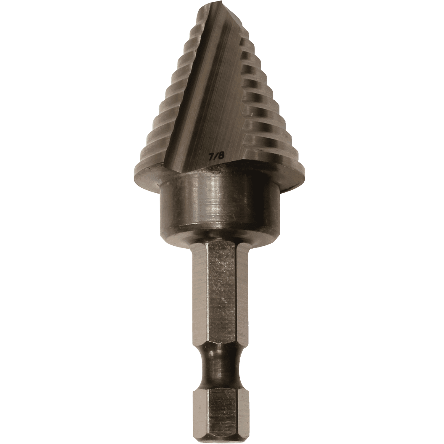 Picture of 1/4" - 7/8" H.S.S. Step Drill Bit, 1/4" Hex Shank