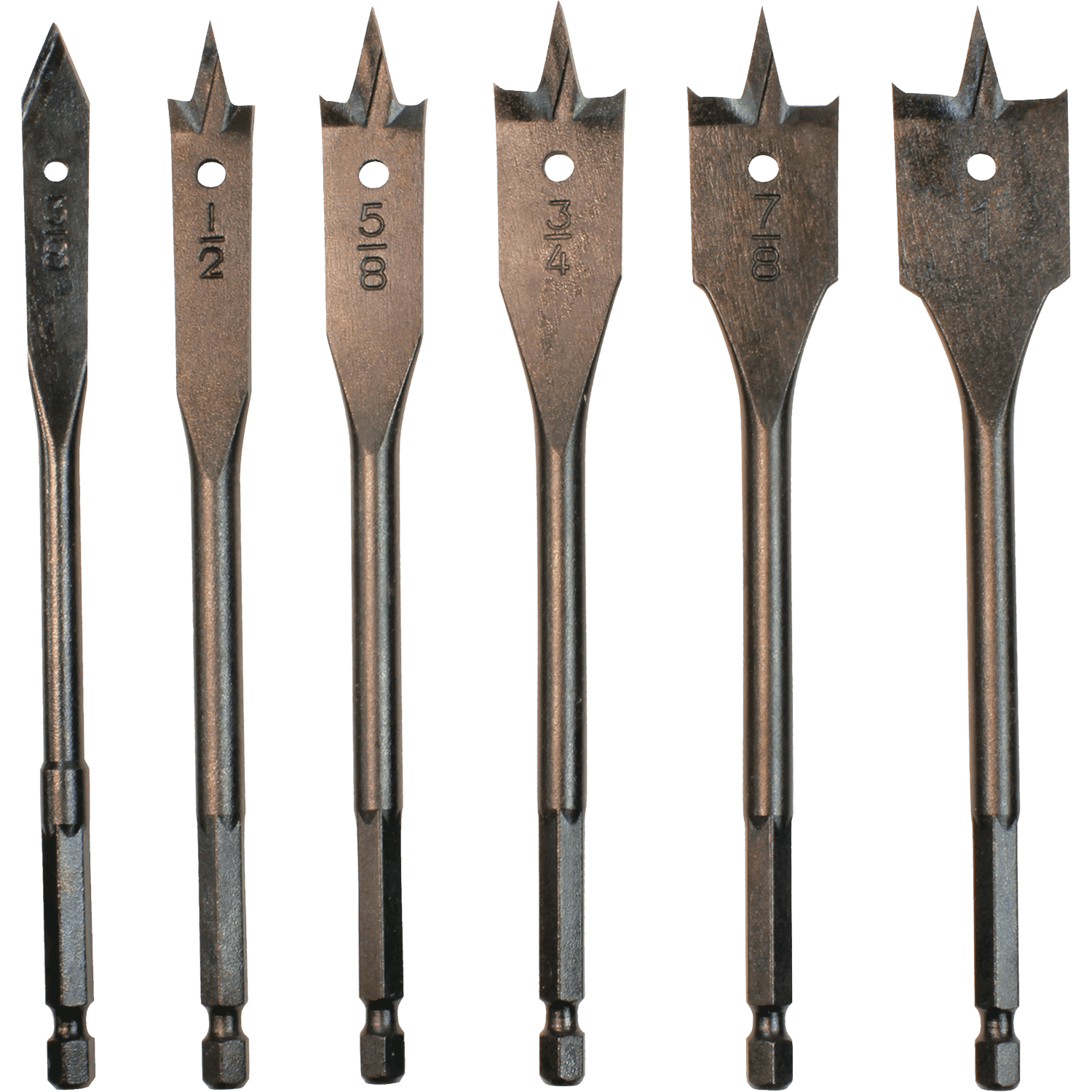 Picture of 6 Pc. 6" Spade Bit Set