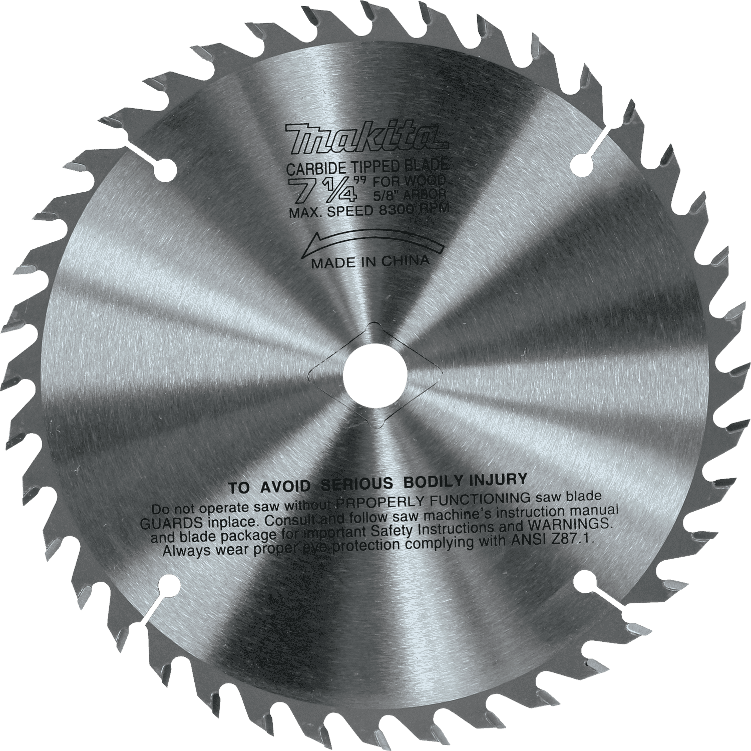 Picture of 7-1/4" 40T Carbide-Tipped Circular Saw Blade, Fine Crosscutting