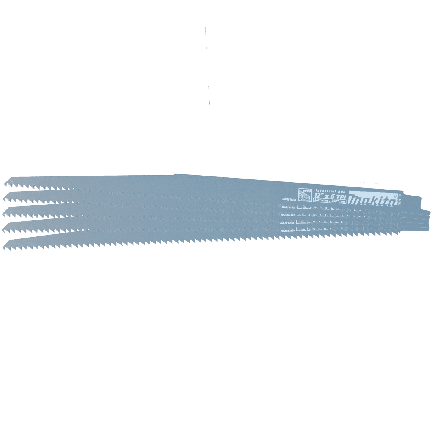Picture of 12" Wood Cutting Recipro Saw Blade, 6TPI, 5/pk
