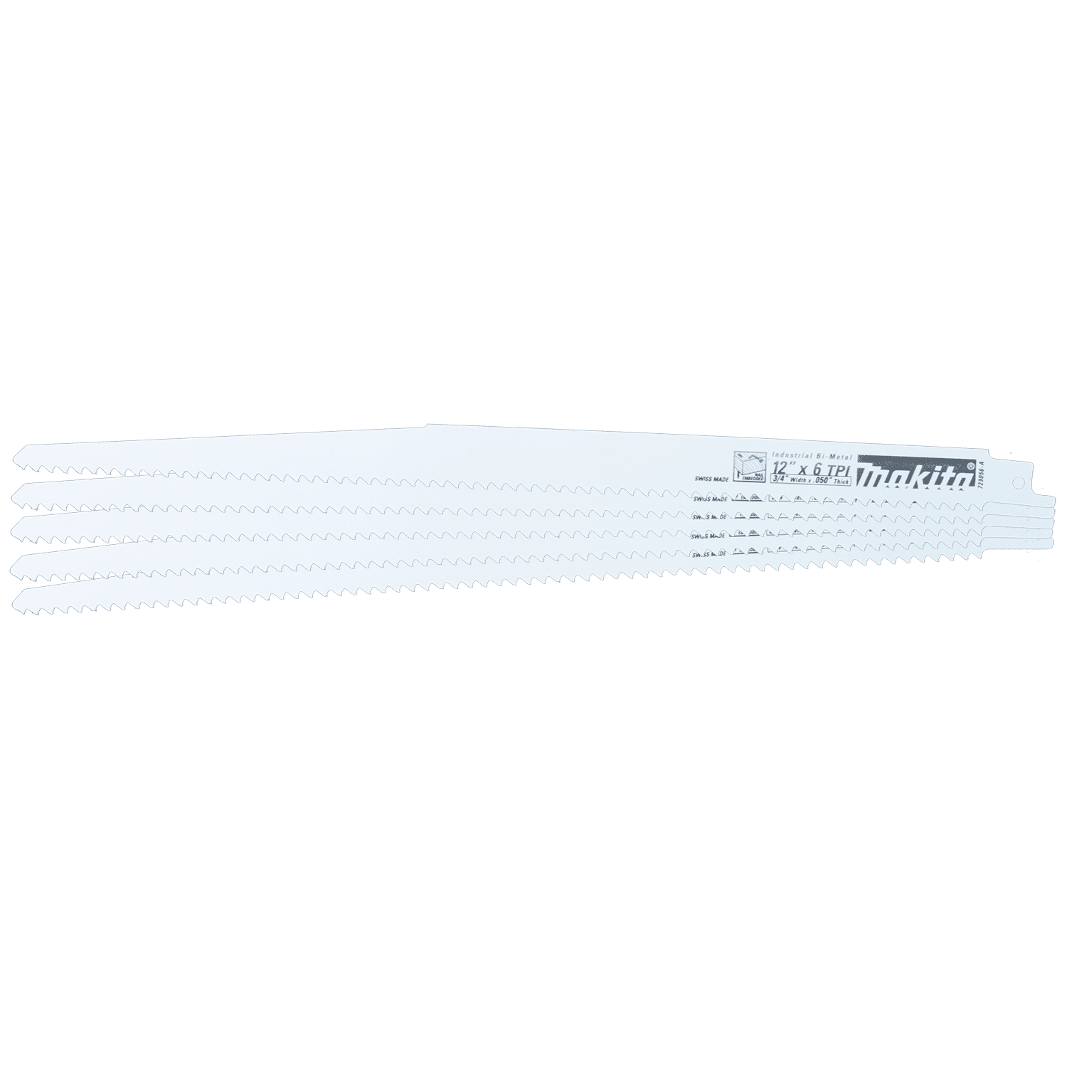 Picture of 12" Wood Cutting Recipro Saw Blade, 6TPI, 5/pk