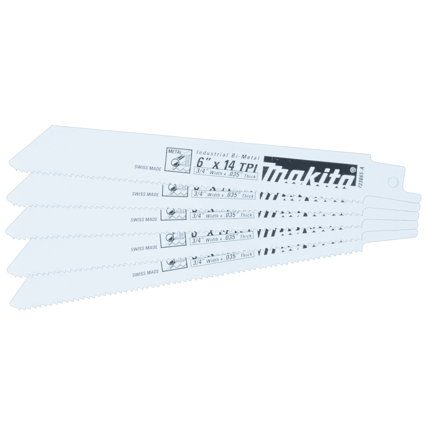 Picture of 6" Metal Recipro Saw Blade, 14TPI, 5/pk