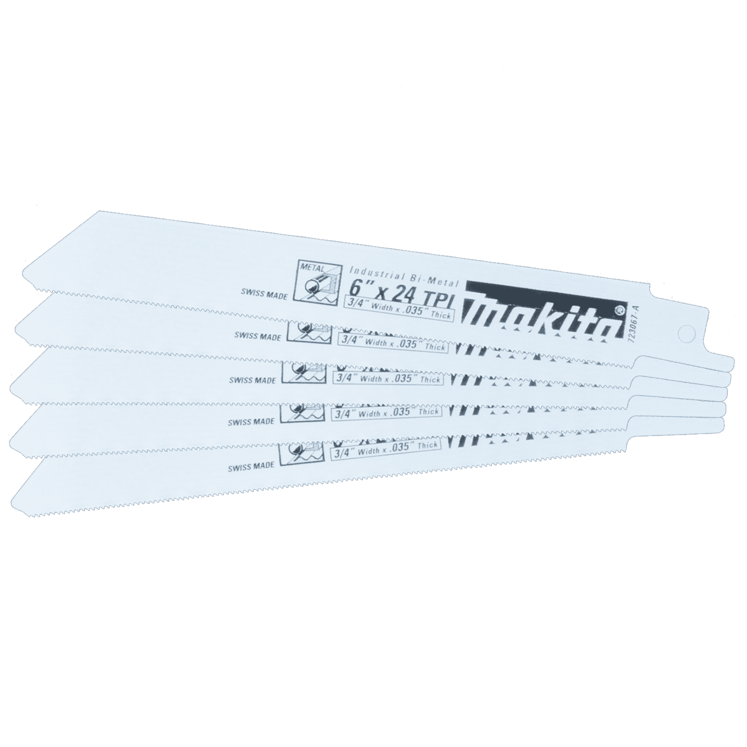 Picture of 6" Metal Cutting Recipro Saw Blade, 24TPI, 5/pk