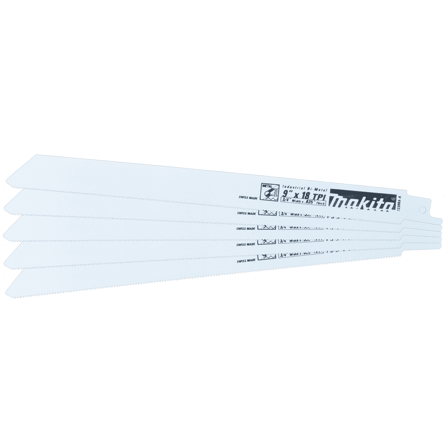 Picture of 9" Metal Cutting Recipro Saw Blade, 18TPI, 5/pk