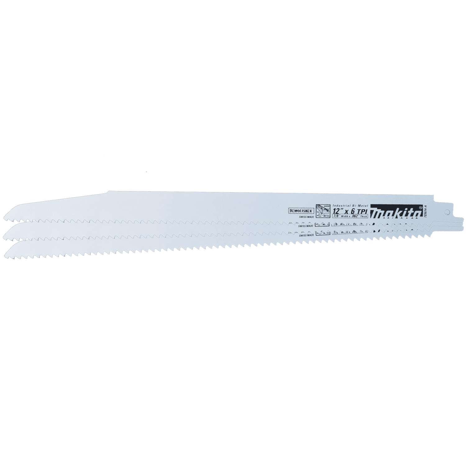 Picture of 12" Demolition Recipro Saw Blade, 6TPI, 3/pk