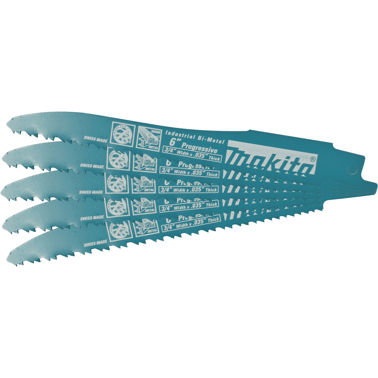 Picture of 6" Recipro Saw Blade, Progressive, 5/pk