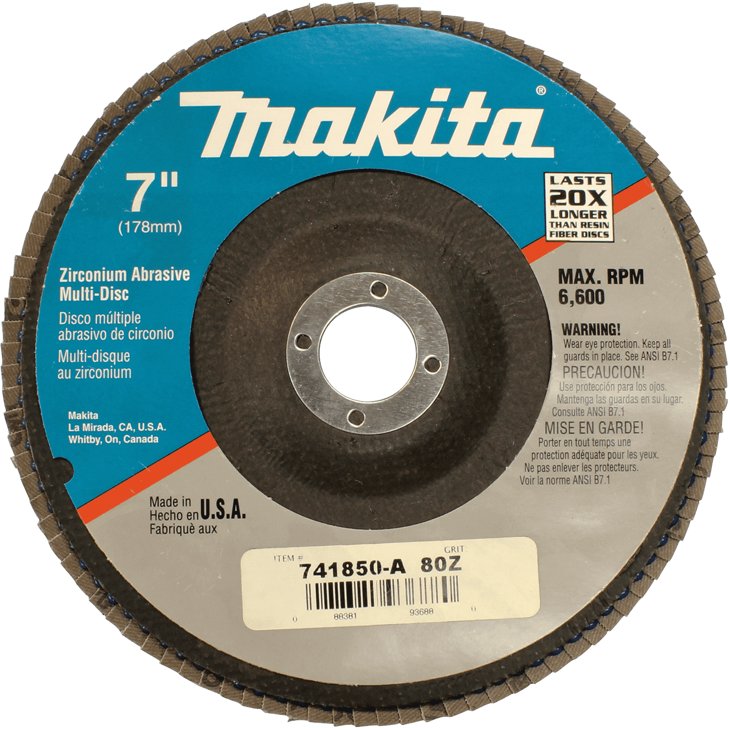 Picture of 7" Multi Disc, 80 Grit